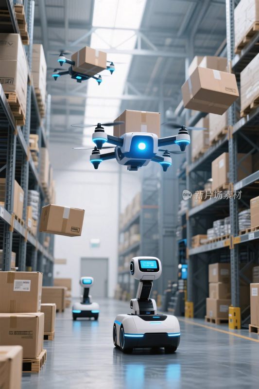 智能仓储无人机配送场景