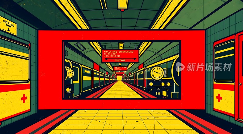 复古地铁站台