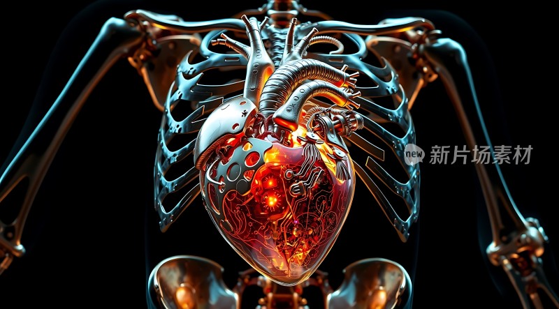 机械之心心脏与骨骼的结合