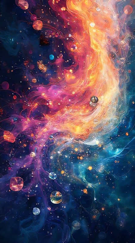 宇宙奇观星云与行星的梦幻之旅