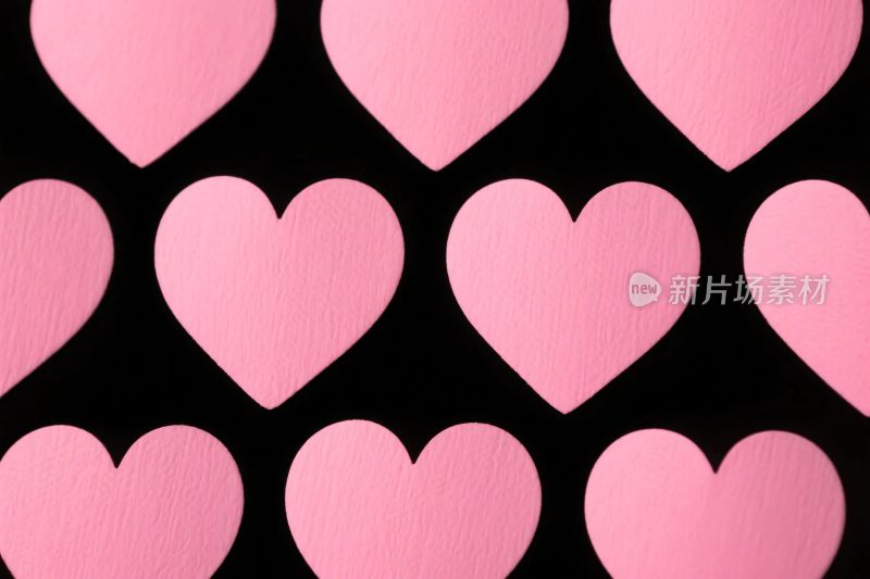粉色爱心图案装饰