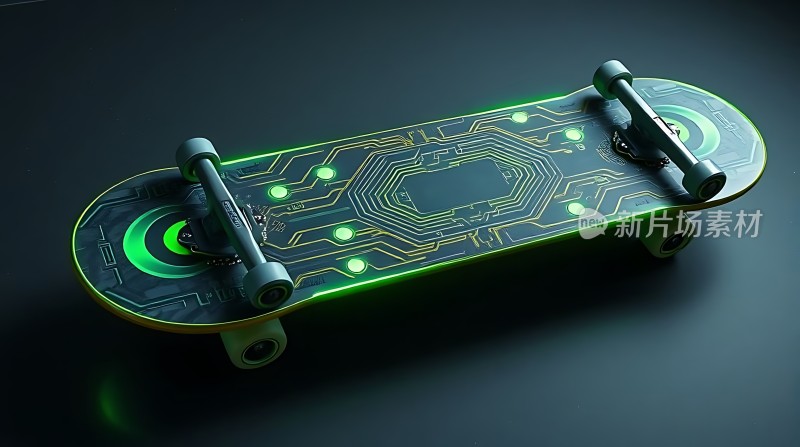 科技感滑板未来主义设计