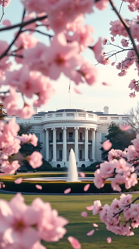 白宫春意盎然