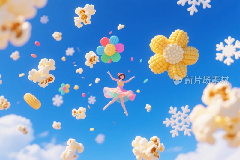 梦幻童话场景插画