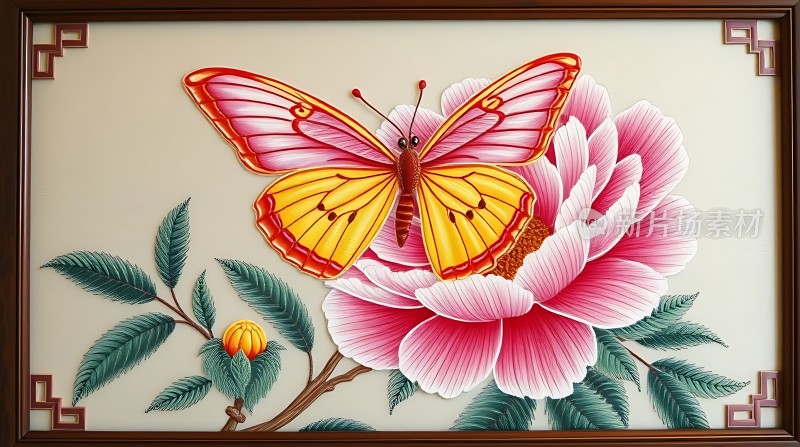 蝴蝶翩翩花间舞