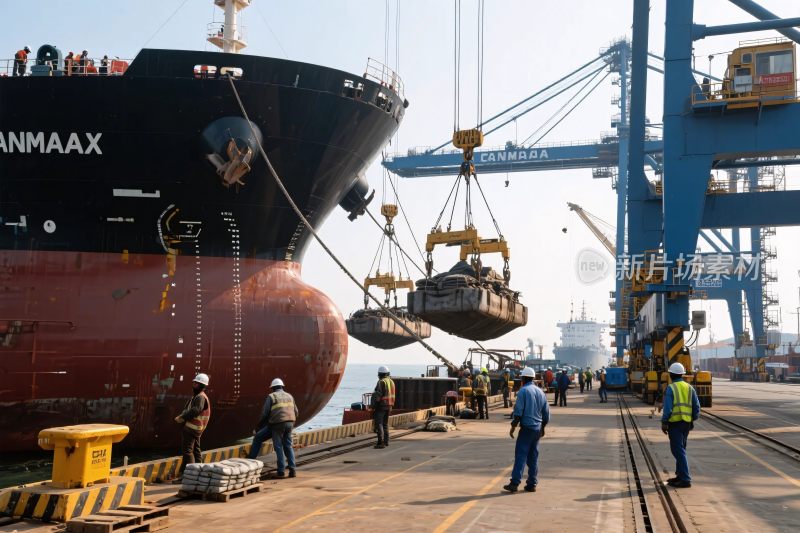 港口货轮作业场景
