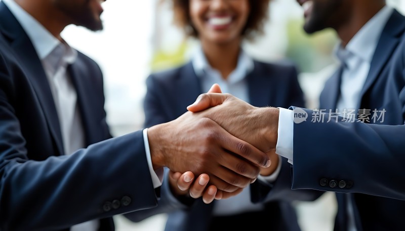 商务合作握手共赢