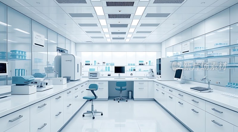现代实验室科技感十足设备齐全环境整洁