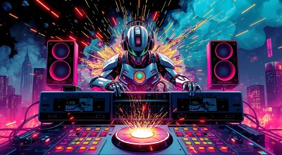 机器人DJ掌控未来夜店 机器人DJ掌控未来夜店