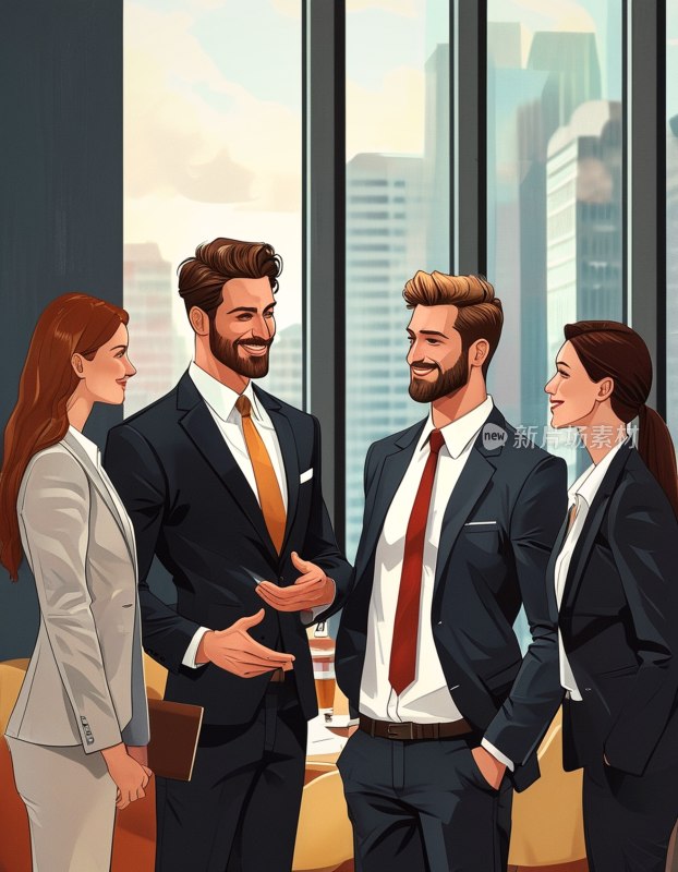 商务洽谈瞬间