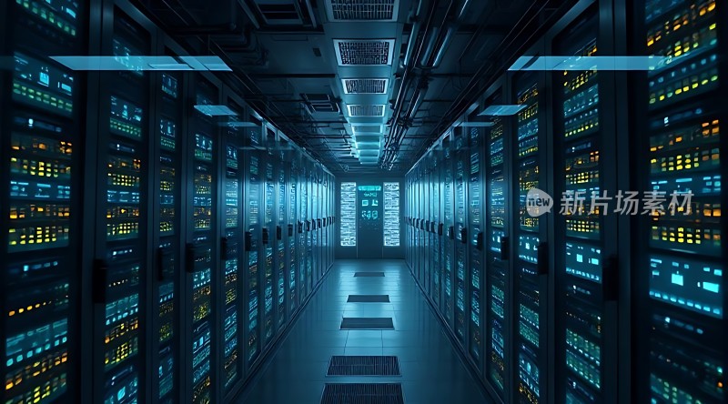 科技之光数据中心的长廊