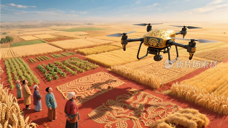 科技助力农业发展无人机监测农田作物生长状况