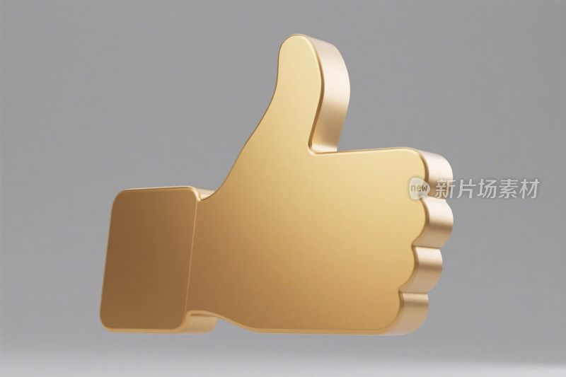 金色点赞手势图标