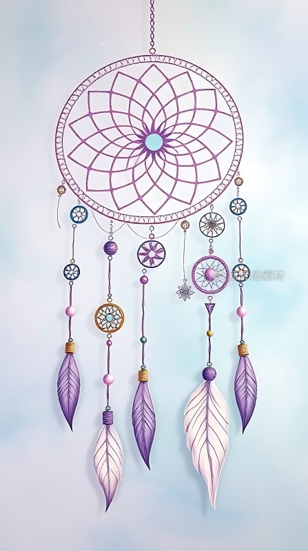 紫色梦幻捕梦网