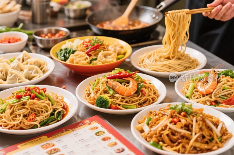 美食面条展示图
