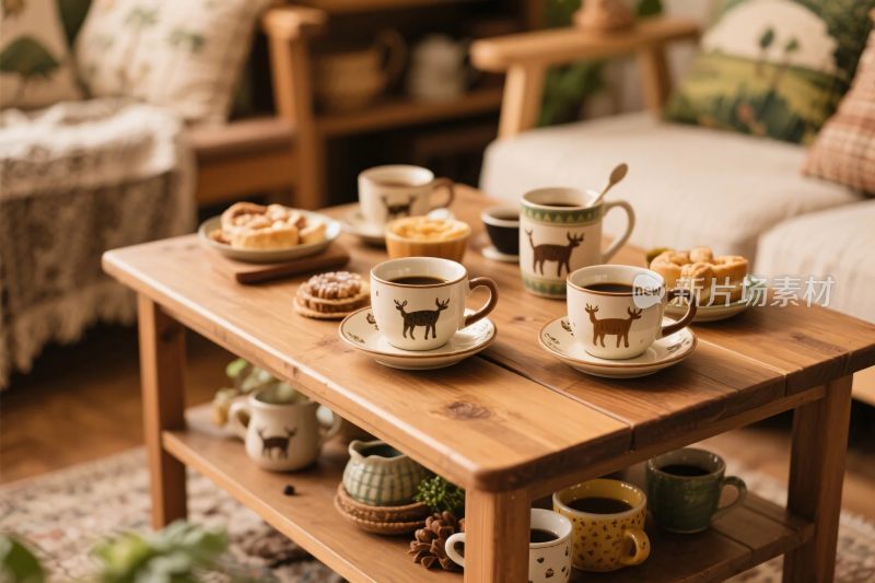 温馨室内茶点布置