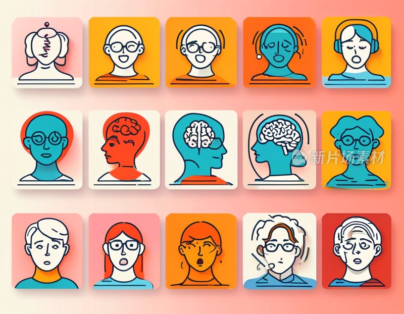 心理健康图标集