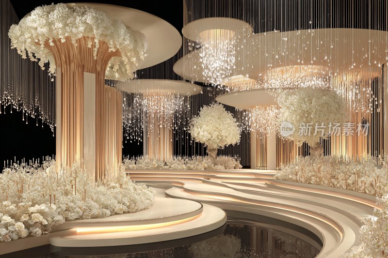 唯美梦幻的婚礼场景布置