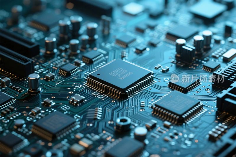 电子电路板特写