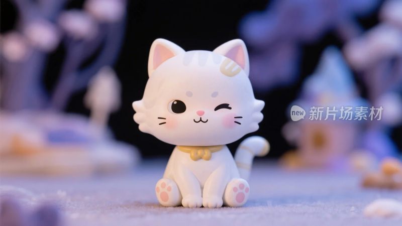 可爱猫咪玩偶摆件