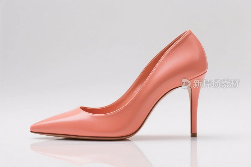 粉色高跟鞋特写