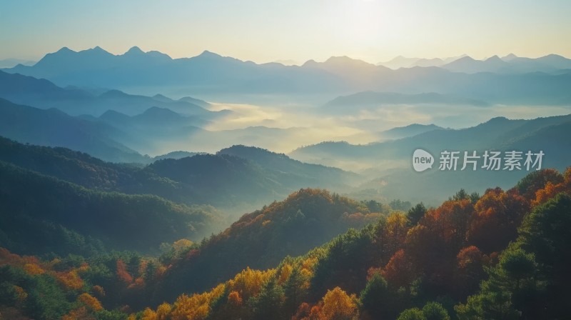 云雾缭绕的山峰