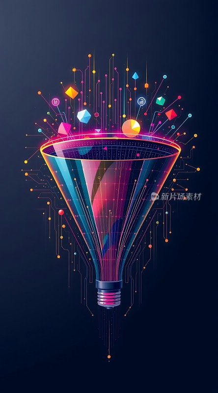 创意灯泡汇聚灵感