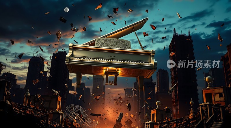 钢琴与废墟末日乐章