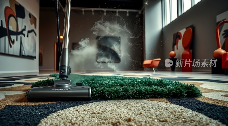 新片场素材 吸尘器清洁地毯