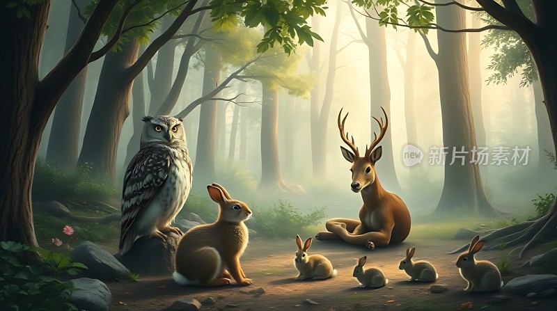 森林里的和谐共处