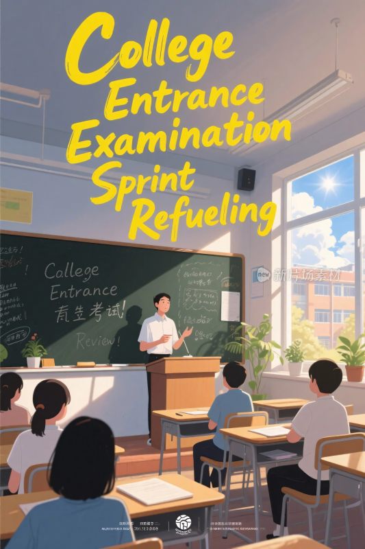 大学入学考试冲刺插画