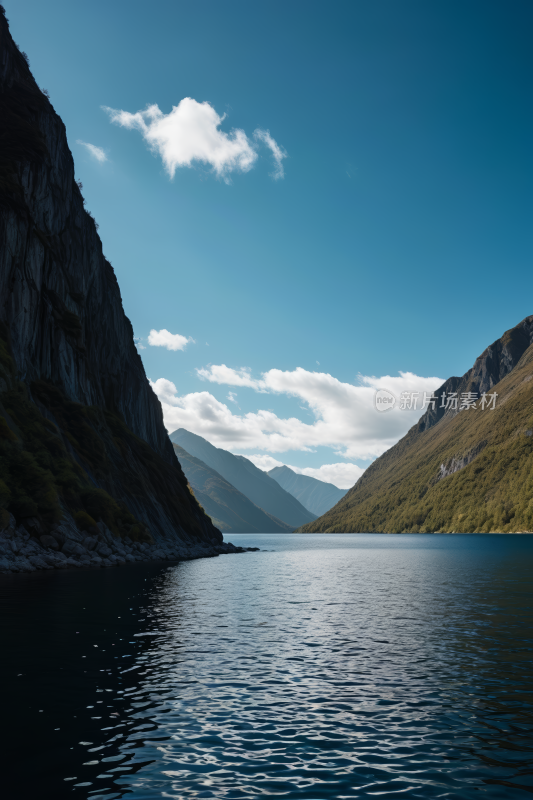 平静的水面高清风景自然风光图片