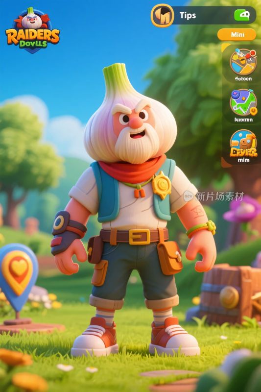 卡通厨师角色插画