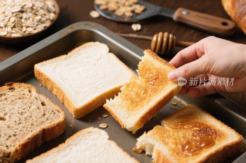 烤面包烘焙场景