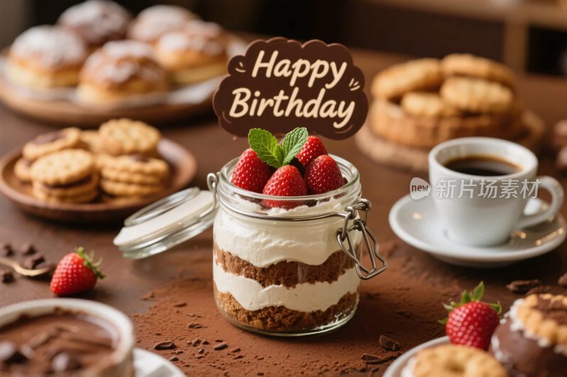 生日甜点美食场景