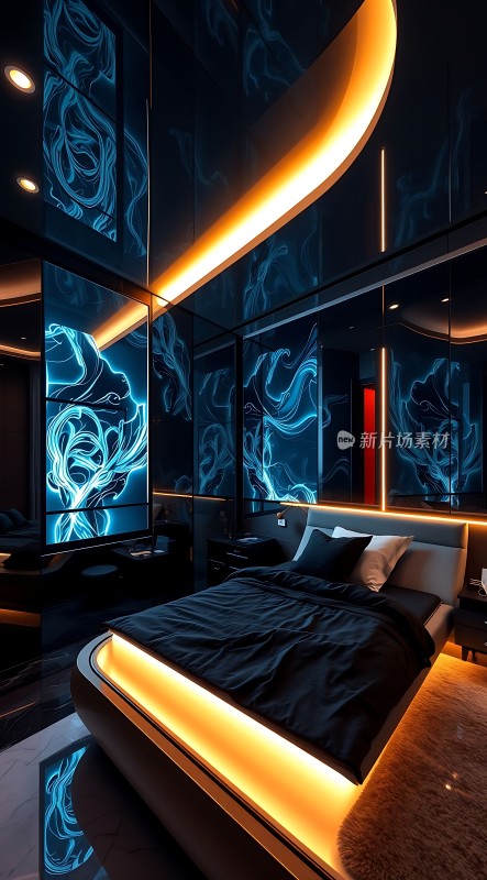 未来主义卧室设计
