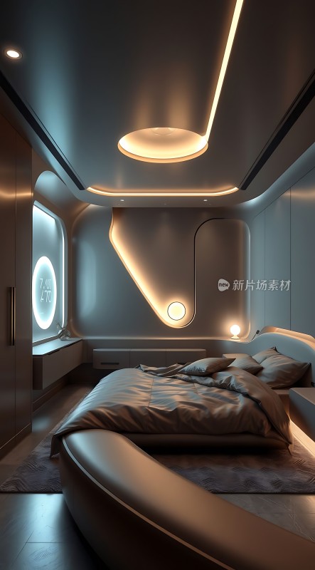 未来卧室设计科技感十足