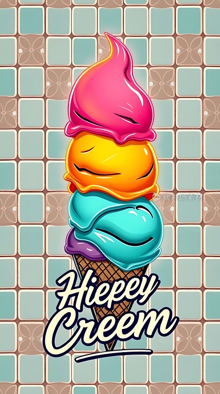 冰淇淋甜筒