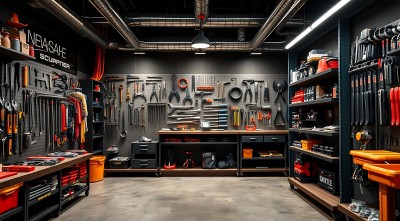 工具天堂整洁有序的工作空间