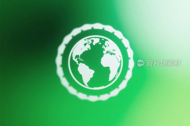 绿色地球环保插画