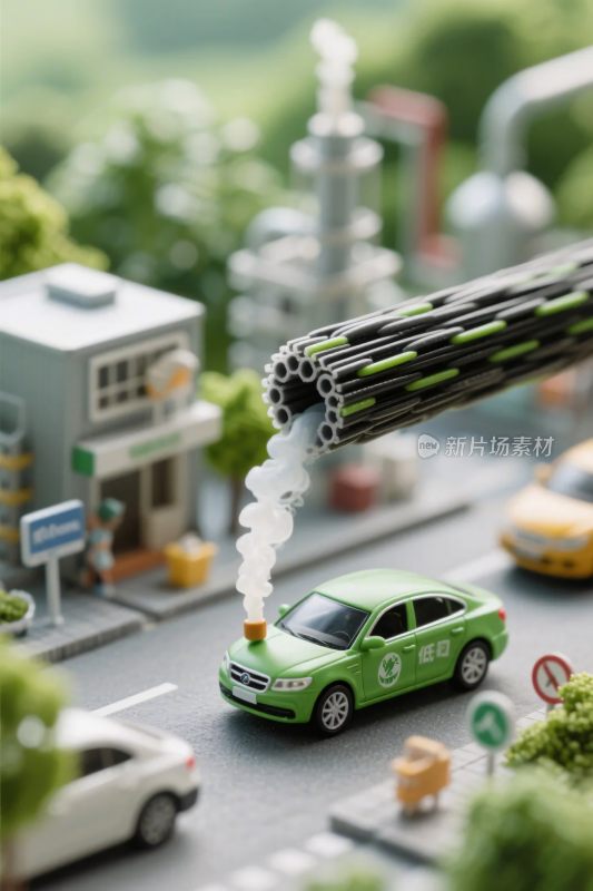 微型城市交通模型场景