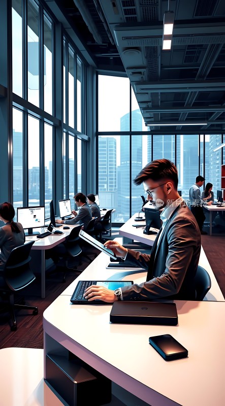 现代办公环境下的高效工作场景