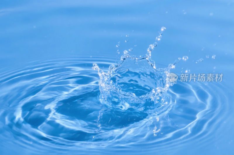 水花溅起水纹效果