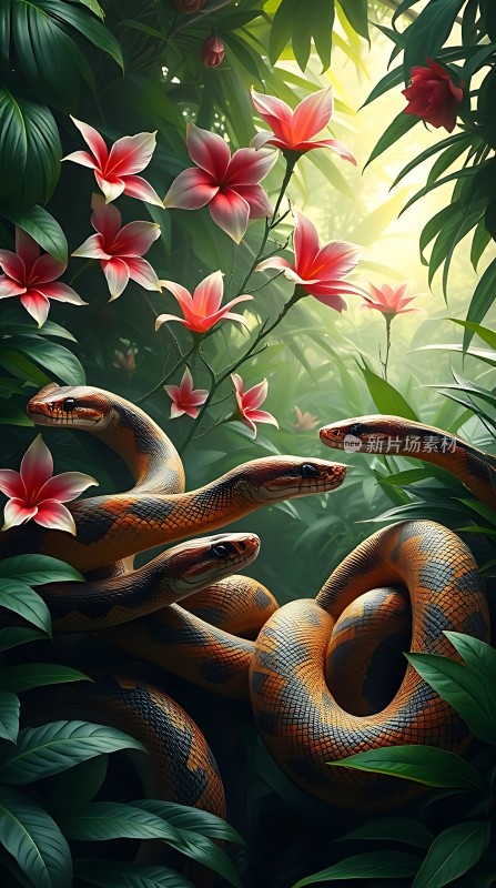 丛林中的花蛇