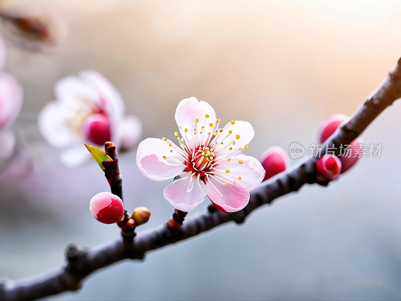 花朵乡村自然温馨粉色