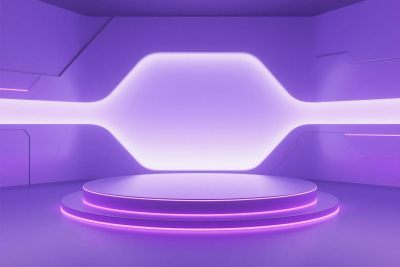 紫色科技舞台场景 紫色科技舞台场景