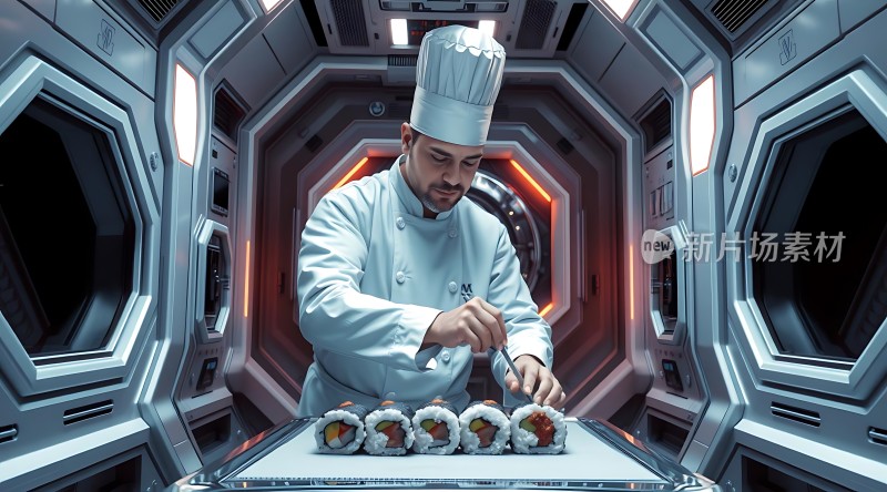 未来厨师制作寿司