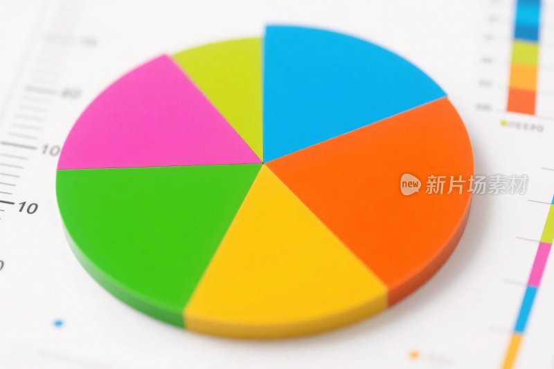 彩色环形数据图表