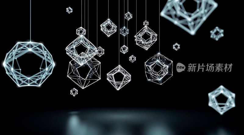 新片场素材未来几何世界