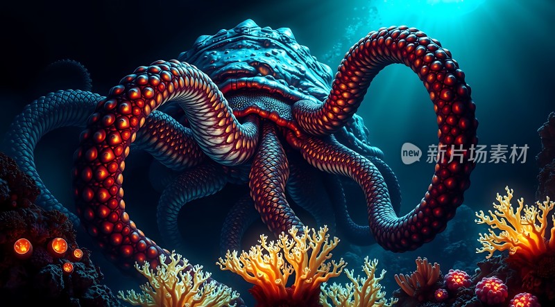 深海巨怪章鱼王